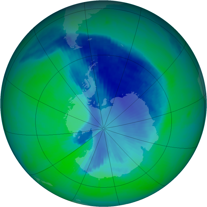 Ozone Map 1998-12-08